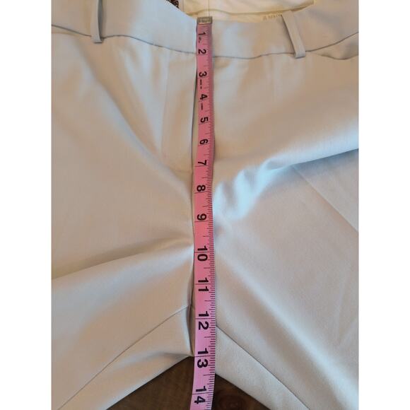 Ann Klein Modern Pant Women's Sz 14 Gray Mid Rise Flared Leg Career Professional - Picture 9 of 15